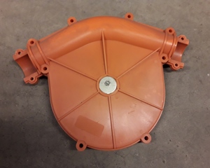 Corner 135deg GRP + cast wheel cpl DR1500